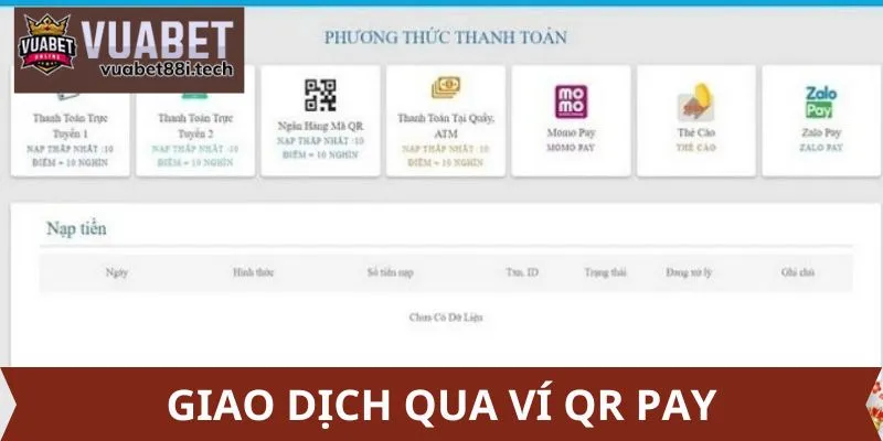 Giao dịch qua QR Pay
